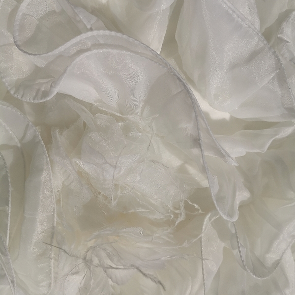 Allure Bridal Couture Dress size 2 Ivory with train hook and build in bra - Picture 9 of 11